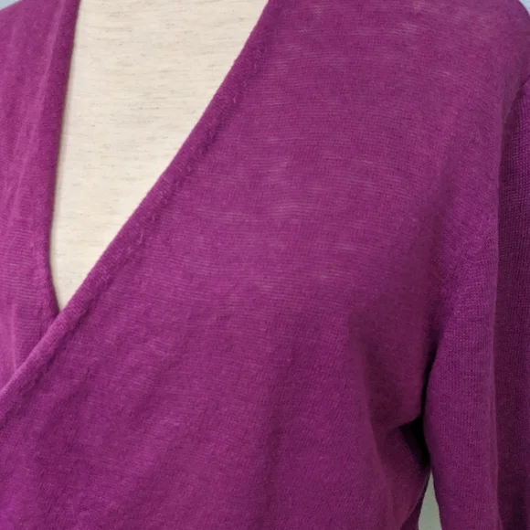 Eileen Fisher short sleeve open cardigan M - Picture 2 of 4